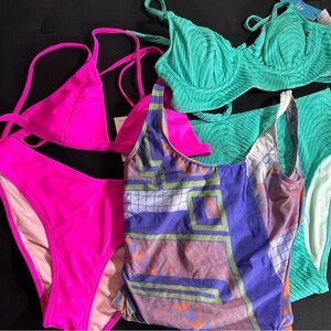 NWT Medium / Free Size Swim Suit Bundle - Vacation Pool Beach Summer